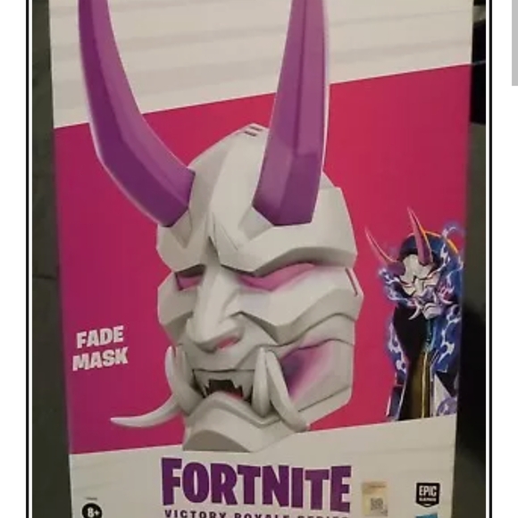 Fortnite Fade Mask with Purple Horns